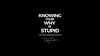 ⭐ Knowing Your WHY Is Stupid....