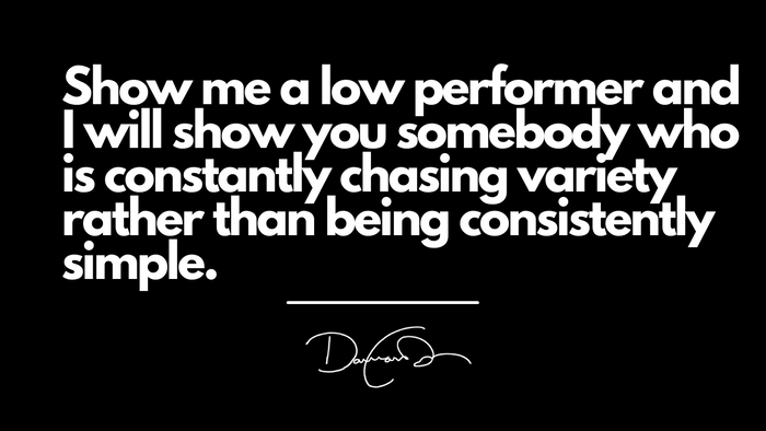 ⭐Variety = Success Killer