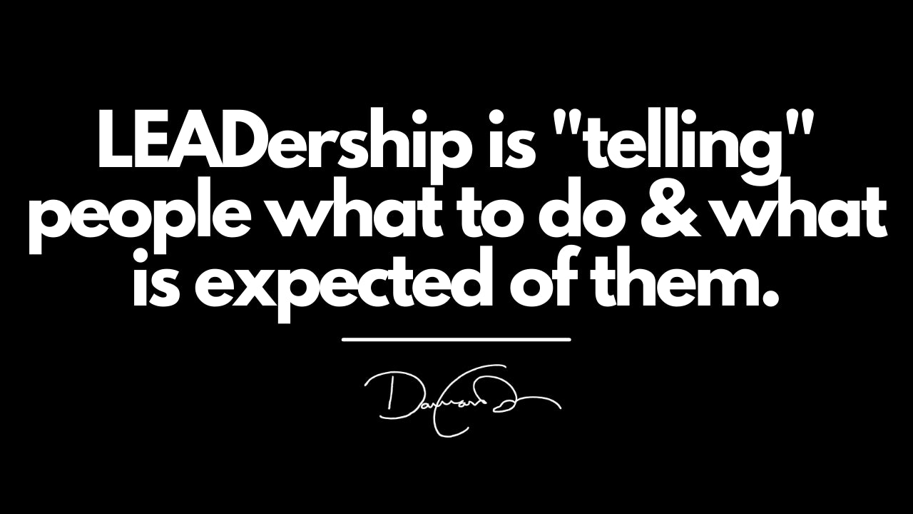 Tell People What To DO!