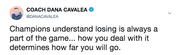 Champions Understand Losing Is A Part of the Game... (Viral Tweet)