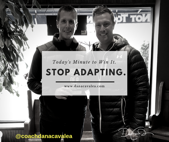Stop Adapting... Start Leading.