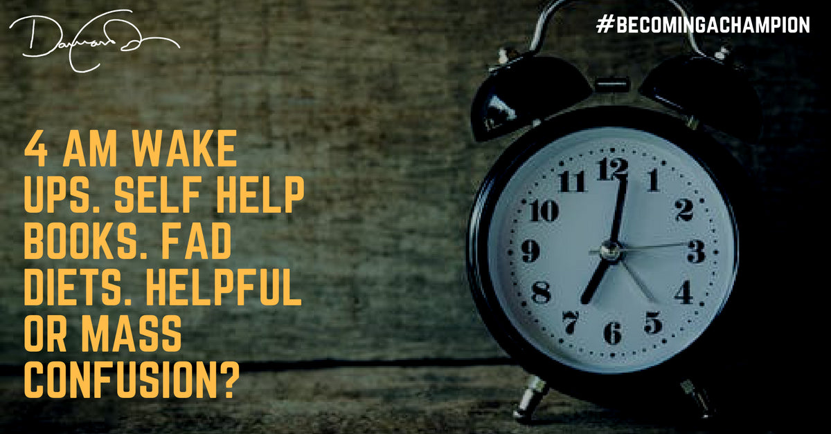 4am Wake-Ups, Personal Development Books, & The Nutrition Section at Barnes & Nobles..