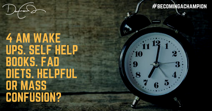 4am Wake-Ups, Personal Development Books, & The Nutrition Section at Barnes & Nobles..